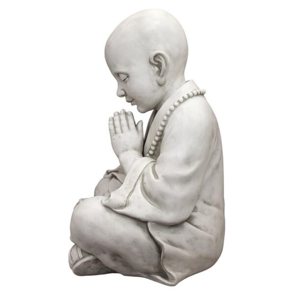 Design Toscano KY47127 15 1/2 Inch Praying Baby Buddha Asian Garden Statue