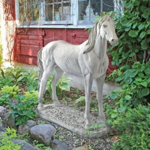 Design Toscano KY5172 48 Inch Majestic Horse Statue - Antique Stone