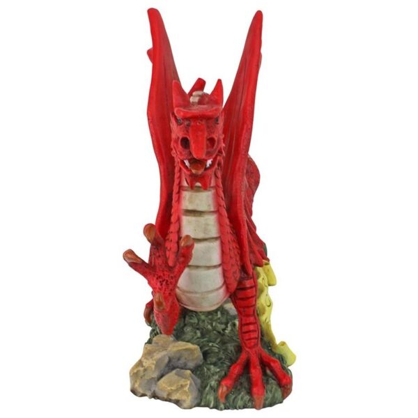 Design Toscano KY5193 8 1/2 Inch Desktop Welsh Dragon - Red