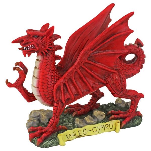 Design Toscano KY5193 8 1/2 Inch Desktop Welsh Dragon - Red