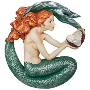 Design Toscano KY54132 16 1/2 Inch Misty Mae Mermaid Wall Sculpture