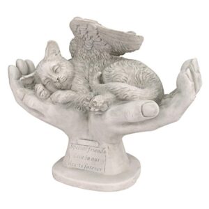 Design Toscano KY69909 15 1/2 Inch Cat in Gods Hands Pet Memorial Statue