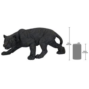 Design Toscano KY71174 26 Inch Medium Shadowed Predator Panther - Black