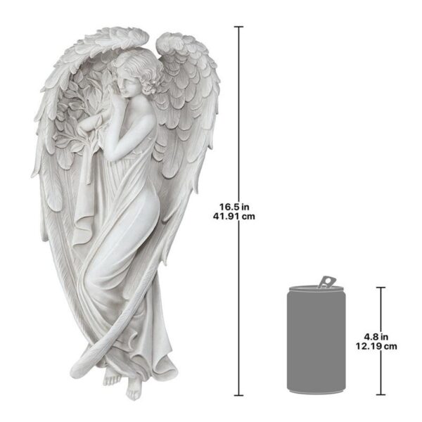 Design Toscano KY72028 8 1/2 Inch Small Santa Croce Angel Wall Sculpture