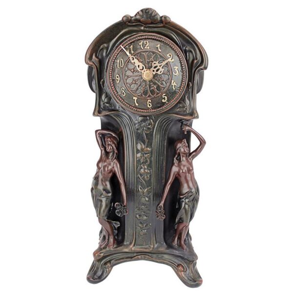 Design Toscano KY8022 Art Nouveau 8 Inch Mantelpiece Clock