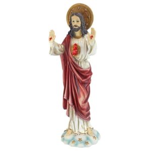 Design Toscano KY913 8 Inch Sacred Heart of Jesus Statue