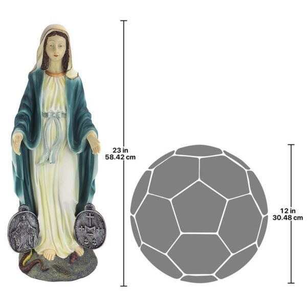 Design Toscano KY914 9 1/2 Inch Mary Devotional Sculpture