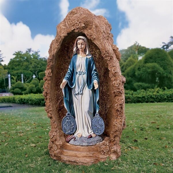 Design Toscano KY914 9 1/2 Inch Mary Devotional Sculpture