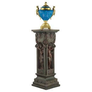 Design Toscano KY91521 12 1/2 Inch Green Fontaine Des Innocent Pedestal