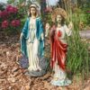 Design Toscano KY9313 8 Inch Set of Jesus and Mary Devotional Sculptures