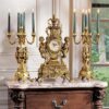 Design Toscano KY97156 12 Inch Chateau Beaumont Clock and Candelabra Set