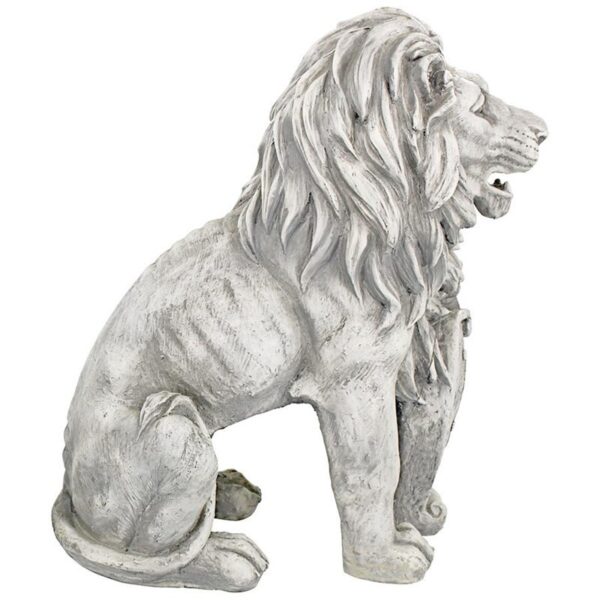 Design Toscano LY372881 9 Inch Left Castello Di Rocca Lion Statue