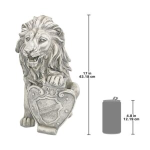 Design Toscano LY372881 9 Inch Left Castello Di Rocca Lion Statue