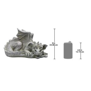 Design Toscano LY39427 16 Inch Medium Blushing Babel Dragon Statue