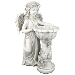 Design Toscano LY710405 12 1/2 Inch Angeliques Garden Splash Birdbath