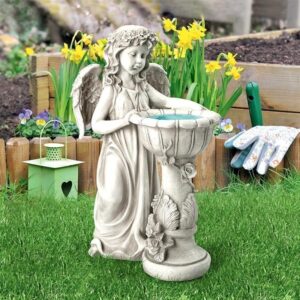 Design Toscano LY710405 12 1/2 Inch Angeliques Garden Splash Birdbath