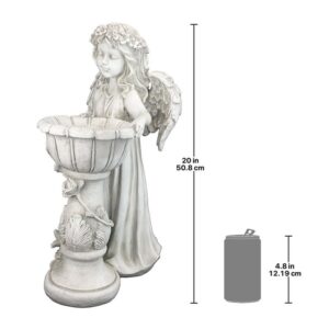 Design Toscano LY710405 12 1/2 Inch Angeliques Garden Splash Birdbath