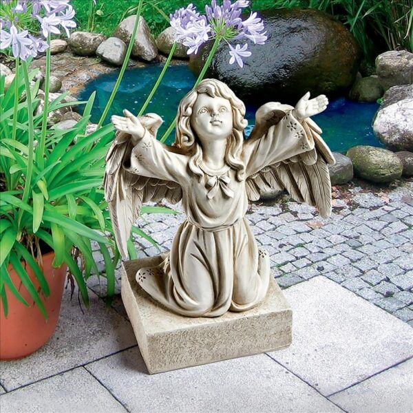 Design Toscano LY713002 11 1/2 Inch Look To Heavens Memorial Angel Statue