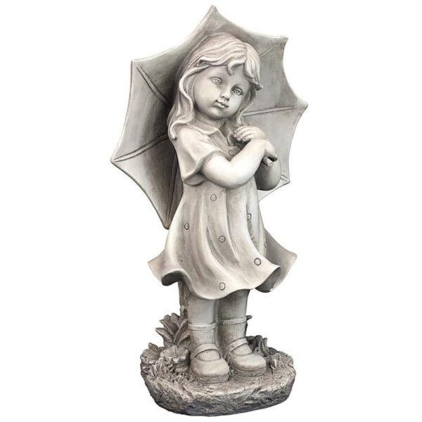 Design Toscano LY717080 10 1/2 Inch Little Girl with Umbrella