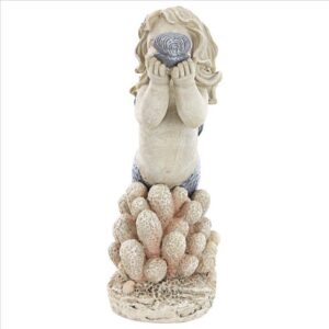 Design Toscano LY7210861 11 Inch Gifts From Sea Mermaid Shell Statue