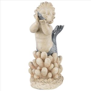 Design Toscano LY7210862 10 Inch Gifts From Sea Merboy Starfish Statue