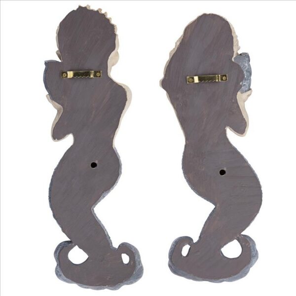 Design Toscano LY82105433 4 Inch Sounds of The Sea Mermaid Wall Sculpture Set