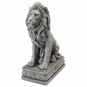 Design Toscano LY88278 11 1/2 Inch Fouquet Royal Palace Sentinel Lion