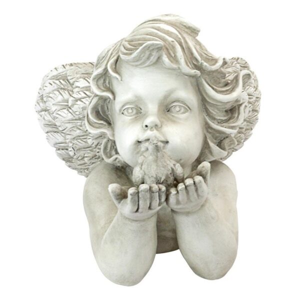 Design Toscano LY88309 19 Inch Gods Messenger Cherub with Bird Statue