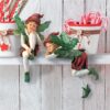 Design Toscano LY97102 5 Inch Christmas Elf Sitters, Set of 2