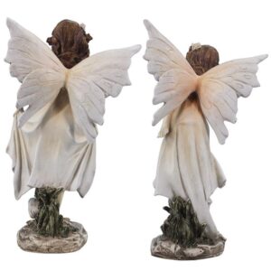 Design Toscano LY97921 7 1/2 Wildflower Meadows Fairy Statues, Set of 2