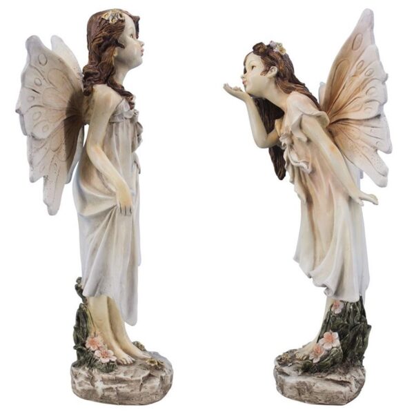 Design Toscano LY97921 7 1/2 Wildflower Meadows Fairy Statues, Set of 2