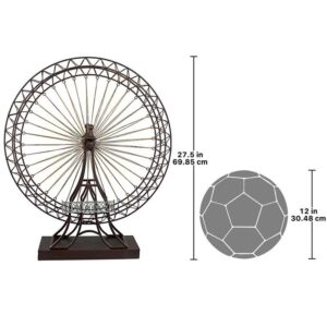 Design Toscano MH03563 23 1/2 Inch Grande Exposition Ferris Wheel Statue