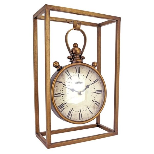 Design Toscano MH145166 8 1/2 Inch Industrial Age Mantel Clock