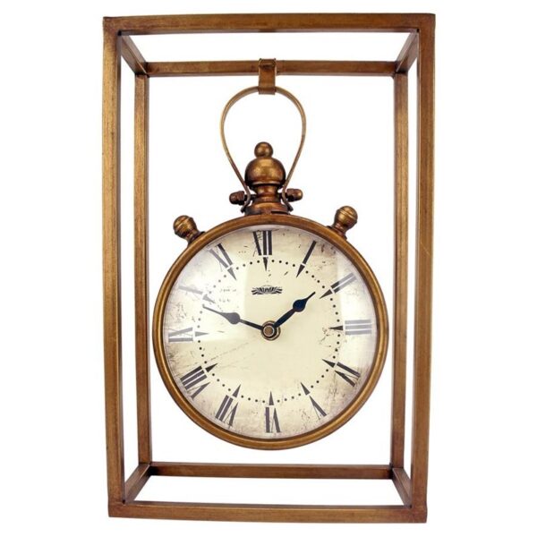 Design Toscano MH145166 8 1/2 Inch Industrial Age Mantel Clock