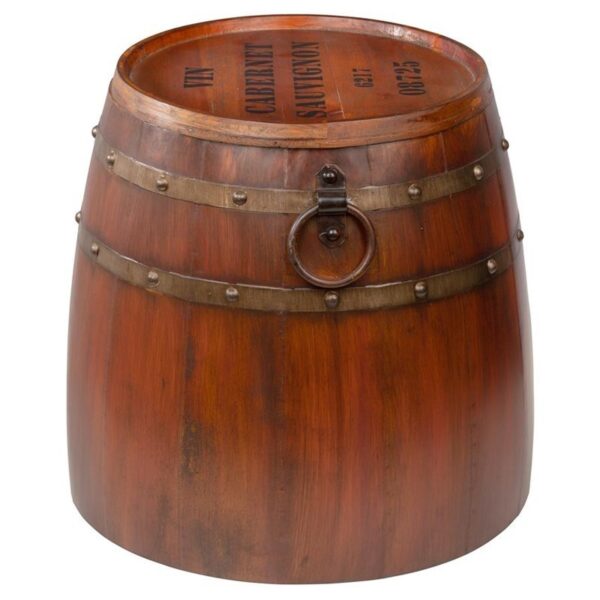 Design Toscano MH30119 19 1/2 Inch French Wine Barrel Side Table