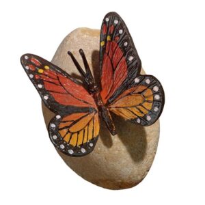 Design Toscano MP7486 6 Inch Viceroy Monarch Butterfly on Rock Statue