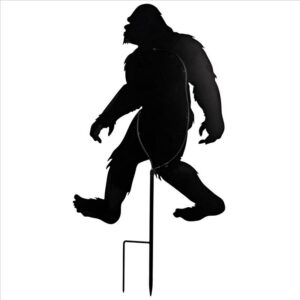 Design Toscano NA118 19 Inch Bigfoot Spotted Metal Silhouette Yeti Garden Stake