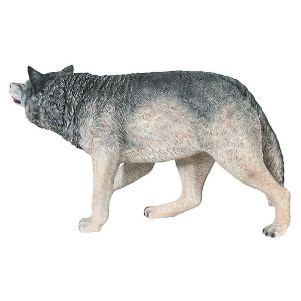 Design Toscano NE100096 50 1/2 Inch Growling Gray Wolf Statue