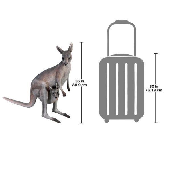 Design Toscano NE100105 49 1/2 Inch Australian Outback Kangaroo Statue