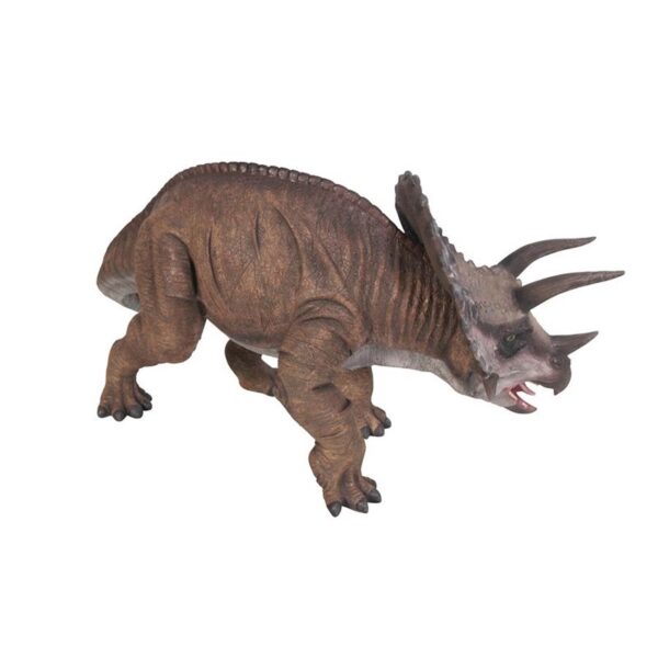 Design Toscano NE110025 40 Inch Triceratops Scaled Dinosaur Statue