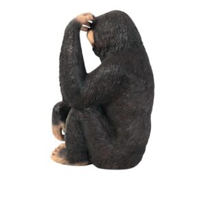 Design Toscano NE110026 18 1/2 Inch Chauncey the Confused Chimp Statue