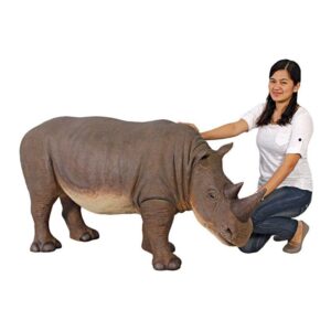 Design Toscano NE110083 58 Inch Grand Scale Rhinoceros Statue