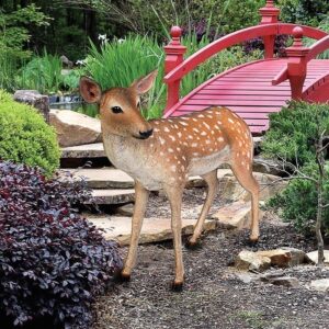 Design Toscano NE110108 33 Inch Spotted Deer Fawn Statue