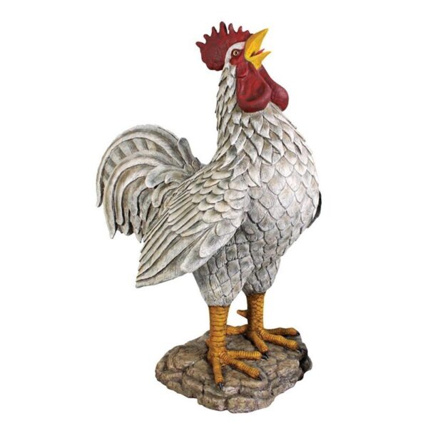 Design Toscano NE110114 53 1/2 Inch Cock A Doodle Doo Giant Rooster Statue