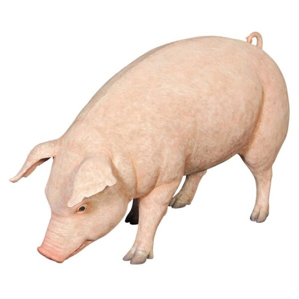 Design Toscano NE120073 50 Inch Divine Swine Life Size Farm Pig Statue