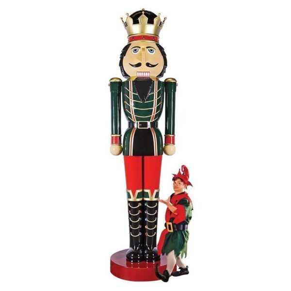 Design Toscano NE130010 37 Inch Super Scaled Holiday Nutcracker Statue