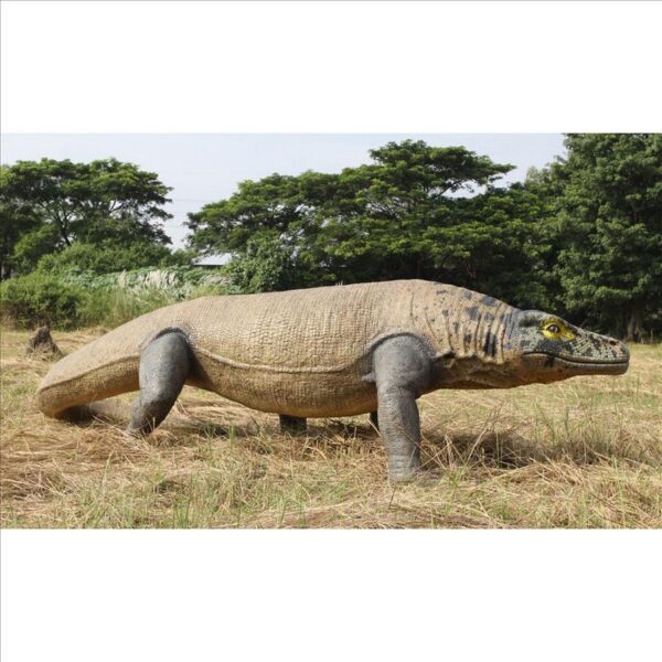 Design Toscano NE130056 213 Inch Giant Megalania Monitor Lizard Statue