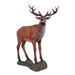 Design Toscano NE130058 51 1/2 Inch Red Deer Buck Statue with Base