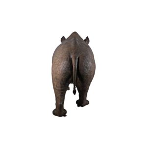 Design Toscano NE140042 125 Inch Life Sized Rhinoceros Statue - Black