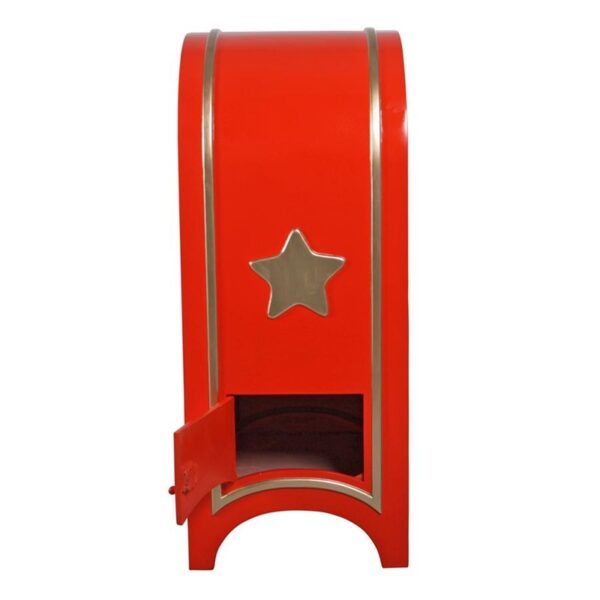 Design Toscano NE160124 25 Inch Santas Continental Holiday Mailbox - Red and Gold